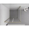 Mexen Exo-BR Duo framed shower cabin 110 x 110 cm, transparent, gold - 8182-110-110-50-00