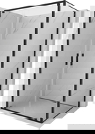 Mexen Exo pivot shower cabin 90 x 110 cm, transparent, black - 8182-090-110-70-00