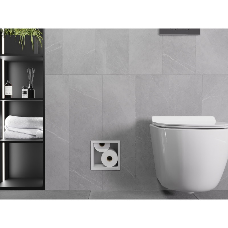 Mexen X-Wall-B toilet paper holder, white - 1925