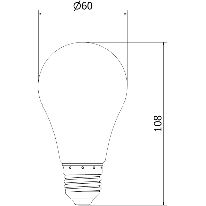 Mexen Nova LED Bulb E27, A60, 7W, Cool - 6500K, 735 lm - L100-E27-0765-01