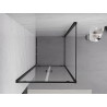 Mexen Exo-BR Duo hinged shower cabin 110 x 110 cm, transparent, black - 8182-110-110-70-00