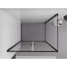 Mexen Exo swing shower enclosure 120 x 95 cm, transparent, black - 8182-120-095-70-00