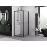 Mexen Exo swing shower cabin 120 x 120 cm, transparent, black - 8182-120-120-70-00