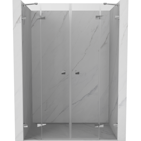 Mexen Lunar Duo Hinged Shower Doors 150 cm, Transparent, Chrome - 834D-150-000-01-00