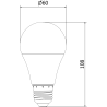 Mexen Nova LED Bulb E27, A60, 8W, Neutral - 4000K, 840 lm - L100-E27-0840-01