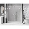 Mexen Lunar Duo hinged shower doors 200 cm, transparent, white - 834D-200-000-20-00