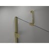 Mexen Lunar Duo Hinged Shower Doors 170 cm, Transparent, Gold - 834D-170-000-50-00
