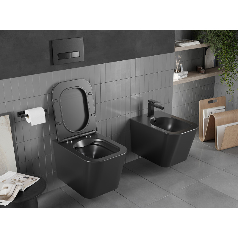 Mexen Teo Rimless WC bowl, matte black - 3385XX85