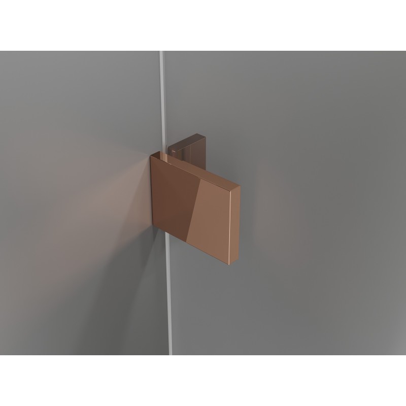 Mexen Lunar Duo Swing Shower Doors 180 cm, Transparent, Rose Gold - 834D-180-000-60-00