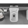 Mexen Teo Rimless toilet bowl with a slim soft close toilet seat, Thermosetting polymer, White - 30850600