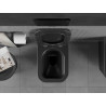 Mexen Teo Rimless WC bowl with soft-close slim seat, duroplast, matte black - 30850685