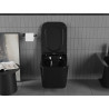 Mexen Teo Rimless WC bowl with slim soft-close seat, duroplast, black gloss - 30854070