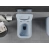 Mexen Teo Rimless toilet bowl with a slim soft close toilet seat, duroplast, Gray blue matt - 30854069