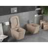 Mexen Teo Rimless WC bowl with slim soft-close seat, duroplast, matte cappuccino - 30854064