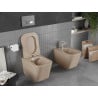 Mexen Teo Rimless WC Bowl with Soft-Close Slim Seat, Duroplast, Matte Cappuccino - 30854064