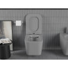 Mexen Teo Rimless Toilet Bowl with Soft-Close Slim Seat, Duroplast, Light Gray Matte - 30854061