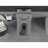 Mexen Teo Rimless Toilet Bowl with Soft-Close Slim Seat, Duroplast, Light Gray Matte - 30854061