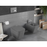 Mexen Teo Rimless Toilet Bowl with Soft-Close Slim Seat, Duroplast, Dark Grey Matte - 30854071