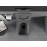 Mexen Teo rimless toilet bowl with slim soft-closing seat, duroplast, dark grey matte - 30854071