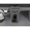 Mexen Teo Rimless Toilet Bowl with Soft-Close Slim Seat, Duroplast, Dark Grey Matte - 30854071
