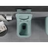 Mexen Teo Rimless toilet bowl with a slim soft close toilet seat, duroplast, Bright green matt - 30854048