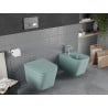 Mexen Teo Rimless WC Bowl with Slim Soft-Close Seat, Duroplast, Light Green Matte - 30854048