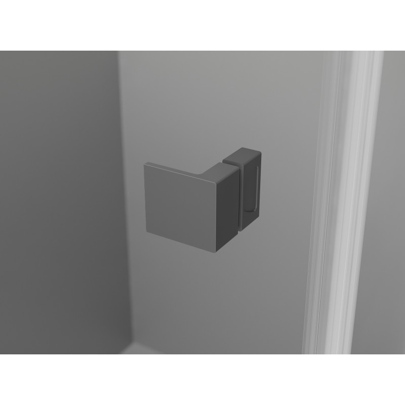 Mexen Lunar Duo shower door, pivot 150 cm, transparent, gun metal - 834D-150-000-95-00