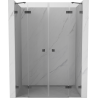 Mexen Lunar Duo hinged shower doors 160 cm, transparent, gun metal - 834D-160-000-95-00
