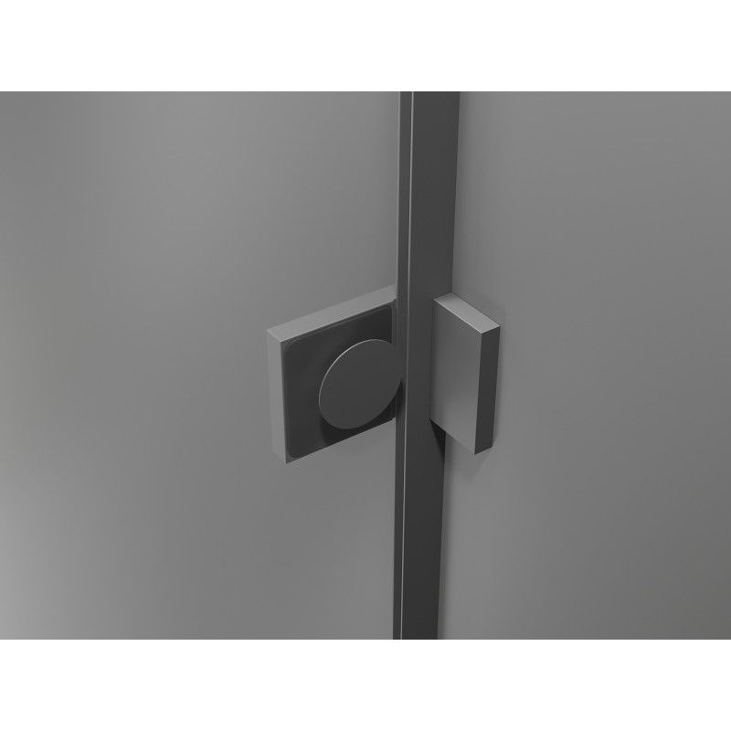 Mexen Lunar Duo Shower Doors Swing 170 cm, Transparent, Gun Metal - 834D-170-000-95-00