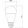 Mexen Nova LED Bulb E27, A60, 10W, Neutral - 4000K, 1055 lm - L100-E27-1040-01