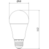 Mexen Nova LED Bulb E27, A60, 10W, Cool - 6500K, 1055 lm - L100-E27-1065-01