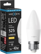 Mexen Nova LED Bulb E27, C37, 5W, Warm - 3000K, 525 lm - L102-E27-0530-01