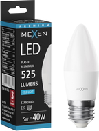 Mexen Nova LED Bulb E27, C37, 5W, Cold - 6500K, 525 lm - L102-E27-0565-01