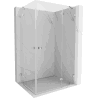 Mexen Lunar Duo Shower Enclosure Hinged Right 80 x 70 cm, Transparent, Chrome - 834-080P-070L-01-00