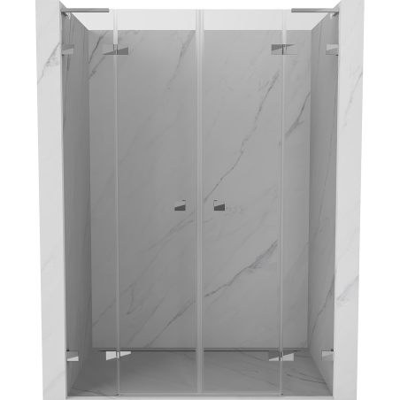 Mexen Lunar L Duo shower doors swing 160 cm, transparent, chrome - 834DL-160-000-01-00