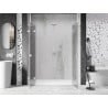 Mexen Lunar L Duo 180 cm Hinged Shower Doors, Transparent, White - 834DL-180-000-20-00