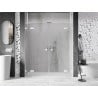 Mexen Lunar L Duo 180 cm Hinged Shower Doors, Transparent, White - 834DL-180-000-20-00