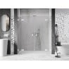 Mexen Lunar L Duo 180 cm Hinged Shower Doors, Transparent, White - 834DL-180-000-20-00