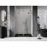Mexen Lunar L Duo Shower Doors Swing 160 cm, Transparent, Gold - 834DL-160-000-50-00