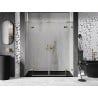Mexen Lunar L Duo 170 cm Hinged Shower Doors, Transparent, Gold - 834DL-170-000-50-00