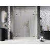 Mexen Lunar L Duo 170 cm Hinged Shower Doors, Transparent, Gold - 834DL-170-000-50-00
