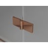 Mexen Lunar L Duo shower door hinged 140 cm, transparent, rose gold - 834DL-140-000-60-00