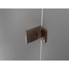 Mexen Lunar L Duo swing shower doors 150 cm, transparent, rose gold - 834DL-150-000-60-00