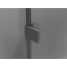 Mexen Lunar L Duo Hinged Shower Door 150 cm, Transparent, Brushed Gun Gray - 834DL-150-000-66-00