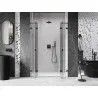 Mexen Lunar L Duo 160 cm Swing Shower Door, Transparent, Black - 834DL-160-000-70-00