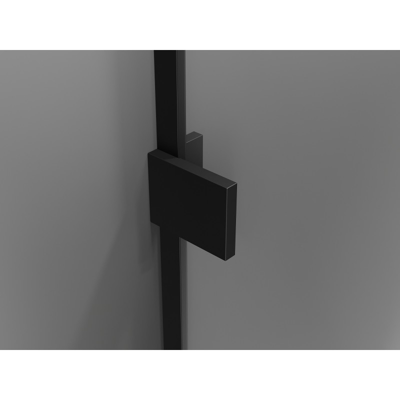 Mexen Lunar L Duo shower door 180 cm, transparent, black - 834DL-180-000-70-00