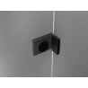 Mexen Lunar L Duo shower door 180 cm, transparent, black - 834DL-180-000-70-00