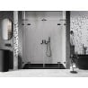 Mexen Lunar L Duo shower door 180 cm, transparent, black - 834DL-180-000-70-00