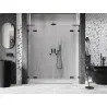 Mexen Lunar L Duo shower door 180 cm, transparent, black - 834DL-180-000-70-00