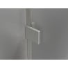 Mexen Lunar L Duo 180 cm Hinged Shower Door, Transparent, Brushed Nickel - 834DL-180-000-97-00